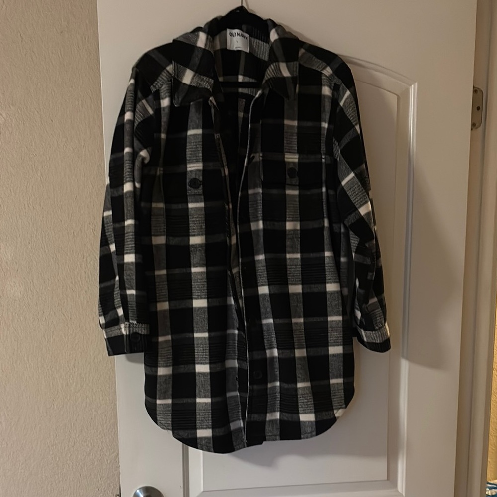 Black and White Plaid Jacket